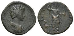 Roman Provincial Coins PISIDIA. Antioch. Commodus, 177-192. circa 177-180. M AVRELI COMMODVS Laureate, draped and cuirassed bust of Commodus to right. Rev. ANTIOCHIA COLONI Mên standing facing, head t