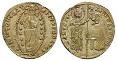 Byzantine & World Coins ISLAMIC. Beyliks of Western Asia Minor. Debased GOLD Ducat (After AD 1348). Late 'K' Series. Imitating a Venetian Ducat of Andrea Dandolo (1344-1354). Rev: AZDR DANDVLO S H VEN