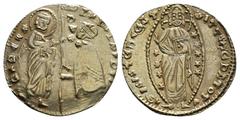 Byzantine & World Coins ISLAMIC. Beyliks of Western Asia Minor. Debased GOLD Ducat (After AD 1348). Late 'K' Series. Imitating a Venetian Ducat of Andrea Dandolo (1344-1354). Rev: AZDR DANDVLO S H VEN
