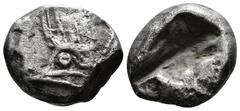Greek Coins LYCIA. Uncertain. 1/3 Stater (Circa 500-440 BC). Obv: Prow of galley left in the form of forepart of boar. Rev: Rectangular incuse punch. 3,12 g