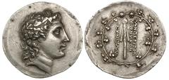 IONIA. The Artists of Dionysus. 2nd Century BC. Silver tetradrachm (16.87 gm). Teos(?), ca. 155-145 BC. Head of young Dionysus right, wearing mitre (headband) and crowned with ivy wreath / ΤΩΝ ΠΕΡΙ ΤΟ