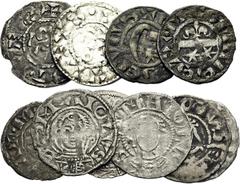 MONNAIES FÉODALES Seigneurie d'ISSOUDUN. Successeurs d'Eudes Ier. Denier. (Duplessy, n°704A). 0,96 g. - Raoul II (11271164). Denier. (Duplessy, n°708). 1 g. - Comté de NEVERS. Hervé de Donzy (1199-122