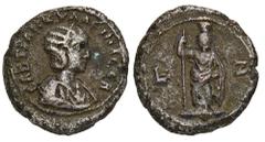 ROMAN COINS MÜNZEN DER RÖMISCHEN KAISERZEIT Gordianus III., 238-244 für Tranquillina. B-Tetradrachme, Jahr 7 (= 243/244), Alexandria (Aegyptus); 11,38 g. Drapierte Büste r. mit Stephane//Sarapis steht