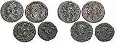 ROMAN COINS LOTS RÖMISCHER MÜNZEN Lot römischer Münzen: Das Lot enthält 4 alexandrinische Tetradrachmen folgender Kaiser und Reversdarstellungen: Hadrian (Jahr 10)/Dikaiosyne, Antoninus Pius (Jahr 7)/