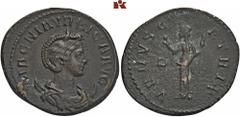 ROMAN COINS MÜNZEN DER RÖMISCHEN KAISERZEIT Carinus, 283-285 für Magnia Urbica. Æ-Antoninian, 283/285, Lugdunum; 3,71 g. Drapierte Büste r. mit Diadem auf Mondsichel//Venus steht l. mit Apfel und Zept