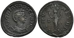 ROMAN COINS ROMAN COINS MÜNZEN DER RÖMISCHEN KAISERZEIT Carinus, 283-285 für Magnia Urbica. Æ-Antoninian, Lugdunum; 2,77 g. Drapierte Büste r. mit Diadem auf Mondsichel//Venus steht l. mit Apfel und Z