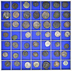 ROMAN COINS ROMAN COINS LOTS RÖMISCHER MÜNZEN Lot römischer Münzen: Das interessante Lot enthält Antoniniane und Folles des 3. und 4. Jahrhunderts. Es finden sich Prägungen von Gallienus bis Maxentius