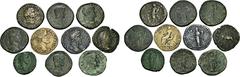 ROMAN COINS ROMAN COINS LOTS RÖMISCHER MÜNZEN Münzen 1. bis 3. Jahrhundert n. Chr.: Enthalten sind Bronzemünzen (neun Sesterzen, ein Dupondius) der Kaiser Vespasianus (Fortuna), Hadrianus (Felicitas u