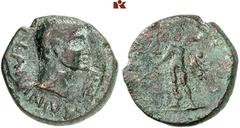 DIE SAMMLUNG DR. W. R., TEIL 7 SICILIA. Æ, late 1st c. BC, KEPHALOIDION, C. Caninius ..., 22 mm, 7.24 g. [C] CANINIVS [...], bare head of Caninius r., rectangle illegible countermark (Howgego -)//[KЄ-