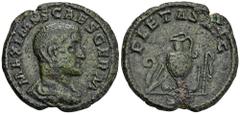 ROMAN COINS MÜNZEN DER RÖMISCHEN KAISERZEIT Maximinus I. Thrax, 235-238 für Maximus. Æ-As, 236/237, Rom; 9,32 g. Drapierte Büste r.//Priestergeräte. BMC 208; Coh. -; RIC 12 b. Grüne Patina, min. korro