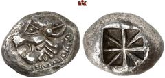 DIE SAMMLUNG DR. KAYA SAYAR, TEIL I - LYKIEN, PAMPHYLIEN UND KILIKIEN LYCIA. Prä- und protodynastische Prägungen. Unbestimmter Dynast AR-Stater, um 500 v. Chr., unbestimmte Münzstätte; 9,19 g. Löwenko