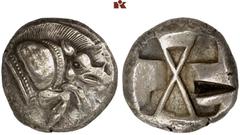 DIE SAMMLUNG DR. KAYA SAYAR, TEIL I - LYKIEN, PAMPHYLIEN UND KILIKIEN LYCIA. Prä- und protodynastische Prägungen. Unbestimmter Dynast AR-Stater, 500/480 v. Chr., unbestimmte Münzstätte; 8,55 g. Eberpr