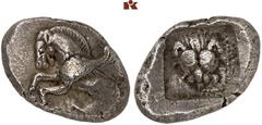 DIE SAMMLUNG DR. KAYA SAYAR, TEIL I - LYKIEN, PAMPHYLIEN UND KILIKIEN LYCIA. Prä- und protodynastische Prägungen. Unbestimmter Dynast AR-Stater, um 480 v. Chr., unbestimmte Münzstätte; 9,35 g. Pegasos
