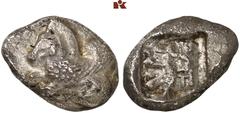 DIE SAMMLUNG DR. KAYA SAYAR, TEIL I - LYKIEN, PAMPHYLIEN UND KILIKIEN LYCIA. Prä- und protodynastische Prägungen. Unbestimmter Dynast AR-Stater, 480/460 v. Chr., unbestimmte Münzstätte; 9,06 g. Pegaso