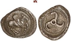 DIE SAMMLUNG DR. KAYA SAYAR, TEIL I - LYKIEN, PAMPHYLIEN UND KILIKIEN LYCIA. Dynastische Prägungen. Khinakha AR-Stater, 470/440 v. Chr., Limyra; 9,73 g. Pegasus r. auf Rundschild, unten lineares Symbo