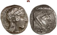 DIE SAMMLUNG DR. KAYA SAYAR, TEIL I - LYKIEN, PAMPHYLIEN UND KILIKIEN LYCIA. Dynastische Prägungen. Kherei AR-Stater, 430/410 v. Chr., unbestimmte Münzstätte (Xanthos?); 8,67 g. Athenakopf r. mit atti