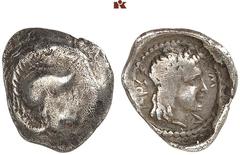 DIE SAMMLUNG DR. KAYA SAYAR, TEIL I - LYKIEN, PAMPHYLIEN UND KILIKIEN LYCIA. Dynastische Prägungen. XANTHOS (Zeit des Wekhssere II.) AR-Trihemiobol, 400/380 v. Chr.; 0,85 g. Athenakopf r. mit attische