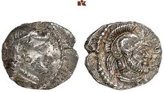 DIE SAMMLUNG DR. KAYA SAYAR, TEIL I - LYKIEN, PAMPHYLIEN UND KILIKIEN CILICIA. TARSOS. Datames, 378-372 v. Chr., Satrap. AR-Obol; 0,60 g. Weiblicher Kopf r.//Büste eines Kriegers mit Helm r. SNG Franc