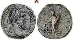 MÜNZEN DER ANTIKEN WELT AUS DIVERSEM BESITZ RÖMISCHE MÜNZEN. MÜNZEN DER RÖMISCHEN KAISERZEIT. Didius Julianus, 193 Æ-Sesterz, Rom; 22,44 g. Kopf r. mit Lorbeerkranz//Fortuna steht l. mit Steuerruder a