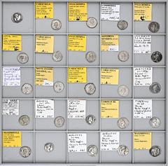 ROMAN COINS LOTS RÖMISCHER MÜNZEN Lot römischer Denare: Das interessante Lot enthält kaiserzeitliche Denare des 1. bis 3. Jahrhunderts. Hervorzuheben sind insbesondere vier Prägungen des Augustus mit 