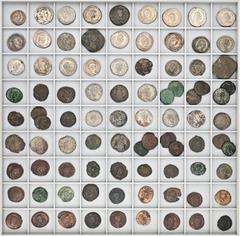 ROMAN COINS LOTS RÖMISCHER MÜNZEN Lot 3. Jahrhundert: Enthalten sind Reichsprägungen des Maximinus Thrax bis Cladius Gothicus, vor allem Antoniniane, aber auch zwei Sesterzen (Philippus I., Gallienus)