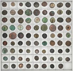 ROMAN COINS LOTS RÖMISCHER MÜNZEN Lot 2. und 3. Jahrhundert: Enthalten sind Prägungen des Quintillus bis Constans I., meist Antoniniane und Folles des Diocletianus und Constantinus I., aber auch des V