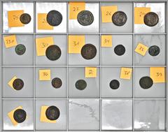 ROMAN COINS LOTS RÖMISCHER MÜNZEN Lot spätrömischer Folles der Münzstätte Trier: Das Lot enthält überwiegend Folles des Constantius I. Chlorus und des Constantinus I., die alle aus der Münzstätte Trie