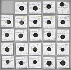 ROMAN COINS LOTS RÖMISCHER MÜNZEN Lot spätrömischer Münzen: Enthalten sind 38 Bronzemünzen des 3. und 4. Jahrhunderts, darunter u. a. Salonina, Constantinus I., Licinius I., Crispus, Constans, Constan