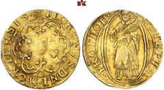 EUROPEAN COINS AND MEDALS NIEDERLANDE, S'HEERENBERG Hermann Friedrich von Bergh, 1627-1631. Goldgulden (Florin d'or) / Goudgulden o. J. Stevensweert. Geprägt nach dem Vorbild eines Goldguldens von Met