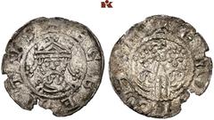 EUROPEAN COINS AND MEDALS NIEDERLANDE, FRIESLAND Grafschaft. Egbert II. 1068-1090. Denar (Denier of Penning), Westeremden (Emnighem). 0.61 g. ‰ ECBERTVS Gekröntes, bärtiges Brustbild v. v. //‰ EMNIGHE