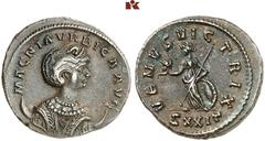 ROMAN COINS MÜNZEN DER RÖMISCHEN KAISERZEIT Carinus, 283-285 für Magnia Urbica. Æ-Antoninian, Ticinum; 4.02 g. Drapierte Büste r. mit Diadem auf Mondsichel//Venus steht l. mit Helm, Zepter und Schild.