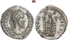 ROMAN COINS MÜNZEN DER RÖMISCHEN KAISERZEIT Didius Julianus, 193. AR-Denar, Rom; 2,84 g. Kopf r. mit Lorbeerkranz//Concordia steht l. mit Legionsadler und Vexillum. BMC 2; Coh. 2 (dort irrtümliche Ave
