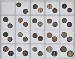 ROMAN COINS LOTS RÖMISCHER MÜNZEN Lot alexandrinischer Tetradrachmen: Dieses Lot enthält alexandrinische Tetradrachmen des 3. Jahrhunderts, u. a. Prägungen des Philippus I., Gallienus, Aurelianus und 