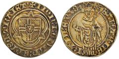 EUROPEAN COINS AND MEDALS THE NETHERLANDS UTRECHT Bistum. Rudolf von Diepholz, 1433-1455. Goldgulden (Florin d'or) o. J. 2,95 g. St. Martinsgoldgulden. Delm. 939; Fb. 188. GOLD. Leicht gewellt, sehr s
