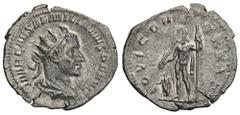 ROMAN COINS MÜNZEN DER RÖMISCHEN KAISERZEIT Aemilianus, 253. AR-Antoninian, Rom; 2,82 g. Drapierte Büste r. mit Strahlenbinde//Jupiter steht l. mit Blitz und Zepter, davor steht der Kaiser l. Coh. 17;