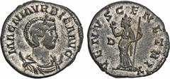 ROMAN COINS MÜNZEN DER RÖMISCHEN KAISERZEIT Carinus, 283-285 für Magnia Urbica. Æ-Antoninian, Lugdunum; 4,11 g. Drapierte Büste r. mit Diadem auf Mondsichel//Venus steht l. mit Apfel und Zepter. Coh. 