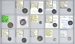 LOTS GRIECHISCHER MÜNZEN Lot griechischer Münzen: Enthalten sind griechische Silber- und Bronzeprägungen verschiedener Regionen, u. a. Ionia, Phoenicia und Sicilia. Hervorzuheben ist eine Tetradrachme