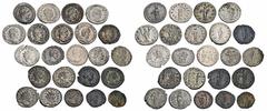 LOTS RÖMISCHER MÜNZEN Lot römischer Antoniniane: Enthalten sind sowohl Silber- als auch Bronzeantoniniane des 3. Jahrhunderts, u. a. Prägungen des Gordianus III., Philippus I., Philippus II., Traianus