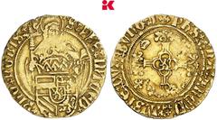 Limburg and North Brabant BELGIEN BRABANT Philipp der Schöne, 1482-1506. 1/2 Florin d'or au St. Philippe (1/2 Philippusgoudgulden) o. J. (1500-1506), Antwerpen. 1,62 g Mit Kreuz am Anfang der Rückseit