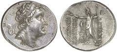 TETRADRACHMEN DES HELLENISMUS DIE SAMMLUNG DIETER GRUNOW, BERLIN GRIECHEN BITHYNIA KÖNIGREICH Nikomedes IV., 94-74 v. Chr. AR-Tetradrachme, Jahr 208 (= 90/89 v. Chr.); 16,63 g. Kopf r. mit Diadem//Zeu