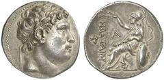 TETRADRACHMEN DES HELLENISMUS DIE SAMMLUNG DIETER GRUNOW, BERLIN GRIECHEN MYSIA PERGAMON Attalos I., 241-197 v. Chr. AR-Tetradrachme; 16,97 g. Kopf des Philetairos r. mit Lorbeerkranz//Athena Stephano