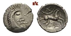 BRITANNIA ICENI. AR-Unit, 10/15; 1.18 g. Kopf r.//Pferd r. Rudd, Ancient British Coins 1567; van Arsdell 792-1. Sehr schön-vorzüglich