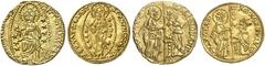 GOLDPRÄGUNGEN AUS ÜBERSEE INDIEN SÜD-INDIEN Checkeen (Zecchino) nach venezianischem Typ o. J. (15./19. Jahrhundert). 3,41 g. Fb. -; Gamberini vgl. 418. Dazu: Kreuzfahrer, Chios, Filippo Maria Visconti