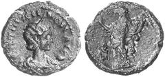 RÖMISCHE MÜNZEN (ROMAN COINS) MÜNZEN DER RÖMISCHEN KAISERZEIT MÜNZEN DER RÖMISCHEN KAISERZEIT Zenobia, 270-272. Æ-Tetradrachme, Jahr 5 (= 272), Alexandria (Aegyptus); 8.19 g. Drapierte Büste r. mit Di