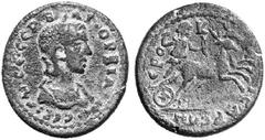 RÖMISCHE MÜNZEN (ROMAN COINS) MÜNZEN DER RÖMISCHEN KAISERZEIT MÜNZEN DER RÖMISCHEN KAISERZEIT Severus Alexander, 222-235 für Orbiana. Æs, Hierokaisareia (Lydia); 16.05 g. Drapierte Büste r. mit Stepha