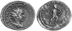 RÖMISCHE MÜNZEN (ROMAN COINS) MÜNZEN DER RÖMISCHEN KAISERZEIT MÜNZEN DER RÖMISCHEN KAISERZEIT Traianus Decius, 249-251 für Hostilianus. Õ-Antoninian, 251, Rom; 3.50 g. Drapierte Büste r. mit Strahlenb