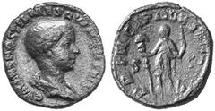 RÖMISCHE MÜNZEN (ROMAN COINS) MÜNZEN DER RÖMISCHEN KAISERZEIT MÜNZEN DER RÖMISCHEN KAISERZEIT Traianus Decius, 249-251 für Hostilianus. Æ-Sesterz, 251, Rom; 18.27 g. Drapierte Büste r.//Prinz steht l.