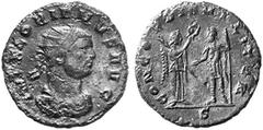 RÖMISCHE MÜNZEN (ROMAN COINS) MÜNZEN DER RÖMISCHEN KAISERZEIT MÜNZEN DER RÖMISCHEN KAISERZEIT Florianus, 276. B-Antoninian, Cyzicus, 2. Offizin; 3.31 g. Drapierte Büste r. mit Strahlenbinde//Kaiser st