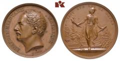 EUROPÄISCHE MÜNZEN UND MEDAILLEN GRIECHENLAND Zeit der Befreiungskriege, 1821-1830. Bronzemedaille 1825, von K. Lange, auf Andreas Miaulis, *1768 Negroponte, Ó1835 Athen, griechischer Admiral und Frei