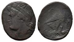 GRIECHISCHE MÜNZEN PELOPONNESUS ELIS. OLYMPIA. Æs, um 42/31 v. Chr.; 10,64 g. Herakopf l. mit Stephane//Adler steht r. Hoover -; Slg. BCD, Auktion CNG 81, Lancaster 2009, Nr. 2307; Wroth, Warwick, “Se